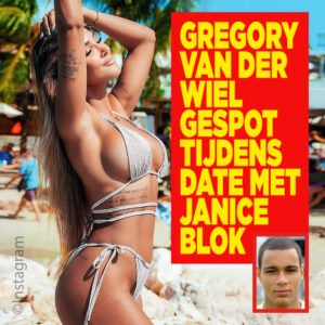 Gregory van der Wiel gespot tijdens date met Janice Blok