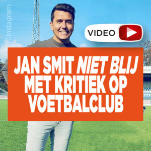 Jan Smit niet blij met kritiek op voetbalclub