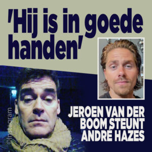 Jeroen van der Boom steunt André Hazes: &#8216;Hij is in goede handen&#8217;