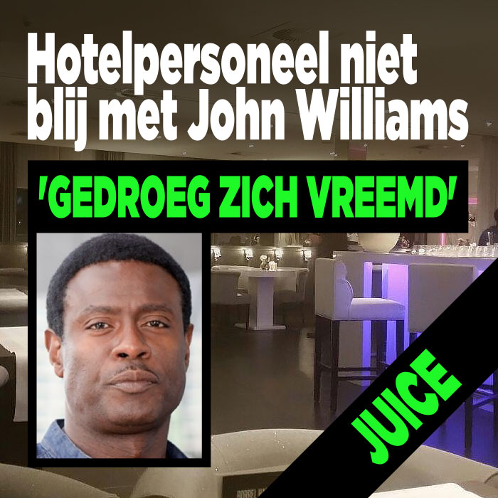 John Williams gedroeg zich vreemd in hotel