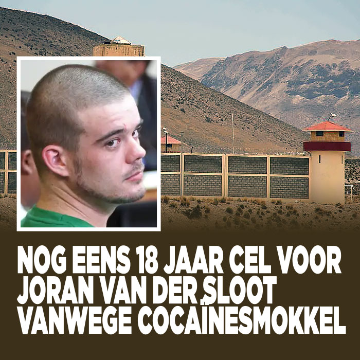 Nog eens 18 jaar cel voor Joran van der Sloot vanwege cocaïnesmokkel