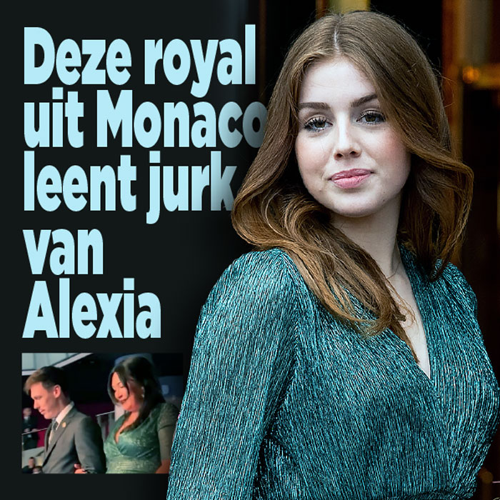 Royal in Monaco leent jurk van Alexia