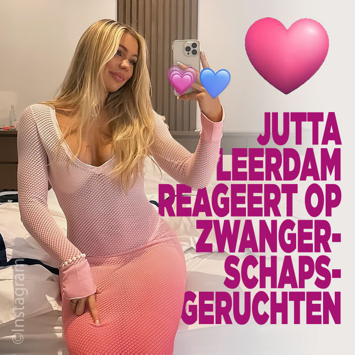 Jutta Leerdam reageert op zwangerschapsgeruchten
