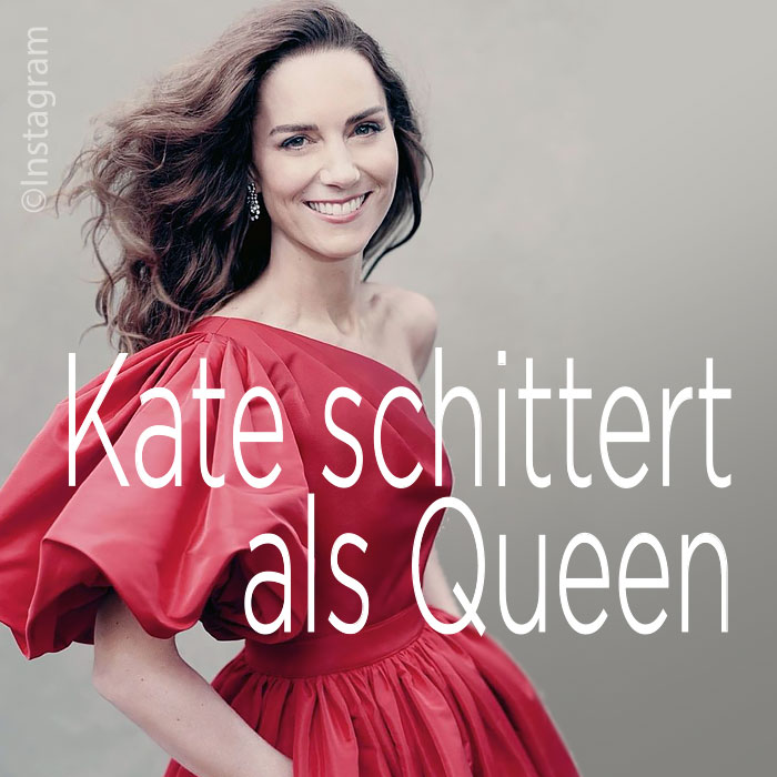 Kate schittert als Queen