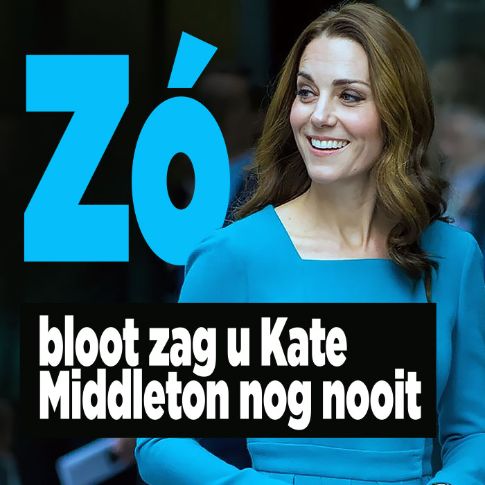Zó bloot zag u Kate Middleton nog nooit