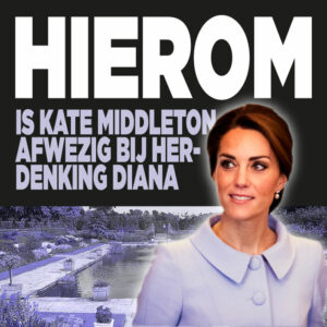 HIEROM is Kate Middleton afwezig bij herdenking Diana
