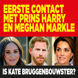 Eerste contact met Harry en Meghan: is Kate bruggenbouwster?