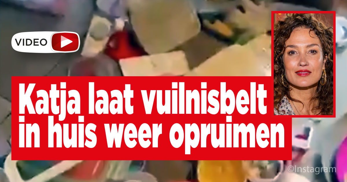 Katja laat uitgewoond huis weer opruimen