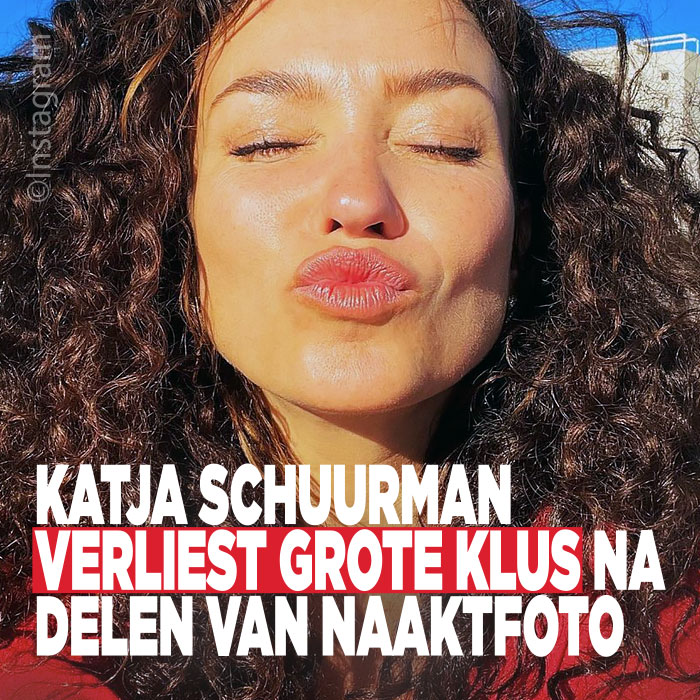 Katja Schuurman verliest grote klus na delen naaktfoto