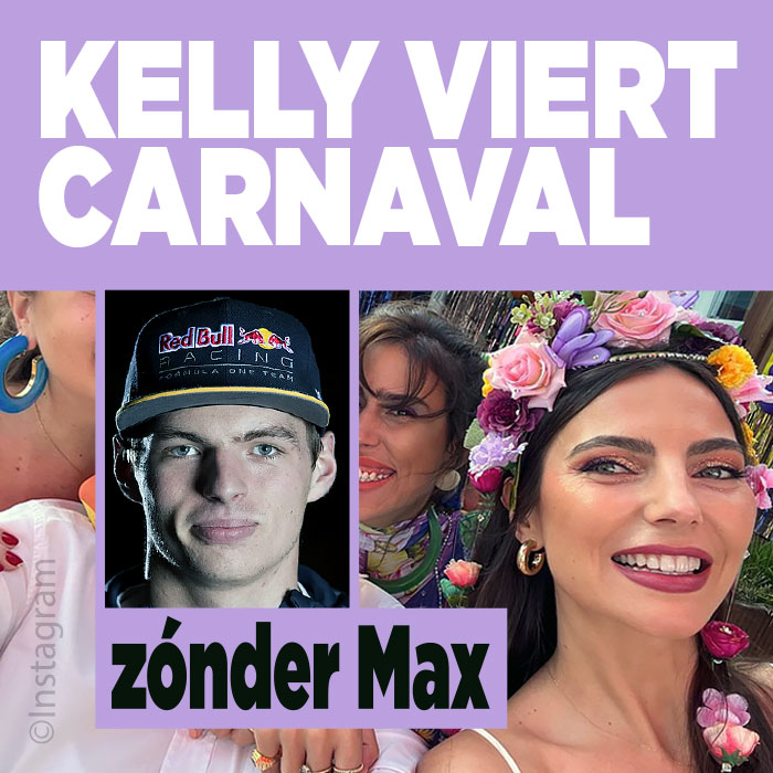 Kelly Piquet viert carnaval zónder Max