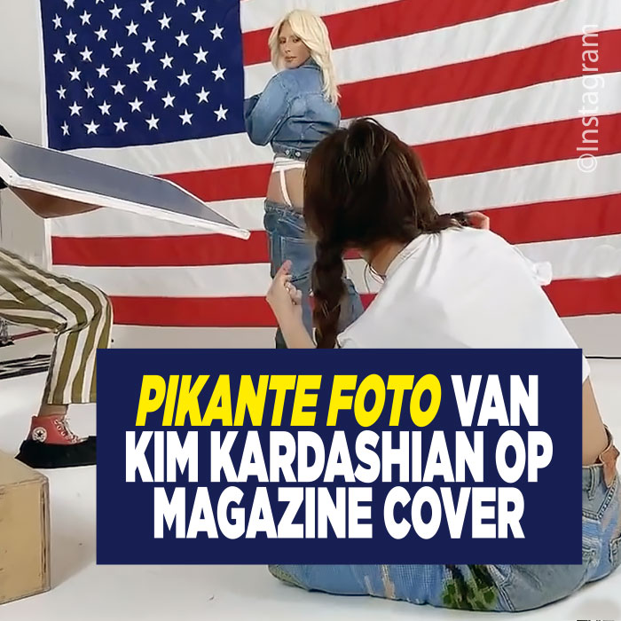 Kim met billen bloot op cover magazine
