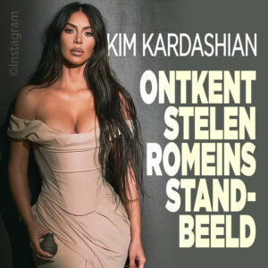Kim Kardashian ontkent stelen Romeins standbeeld
