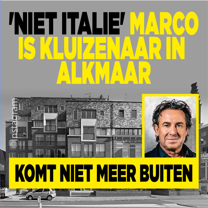 Marco Borsato is kluizenaar in Alkmaar: &#8216;Niet in Italië&#8217;