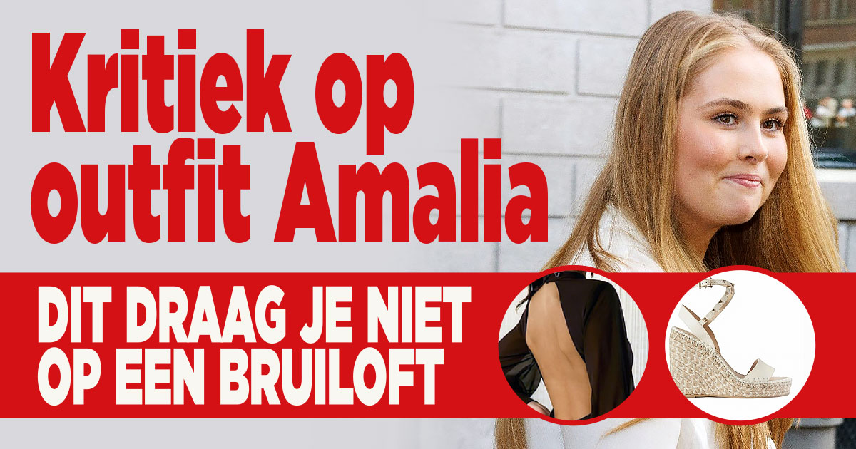 Kritiek op outfit Amalia