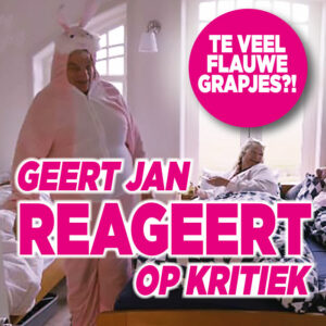 Geert Jan reageert op keiharde kritiek