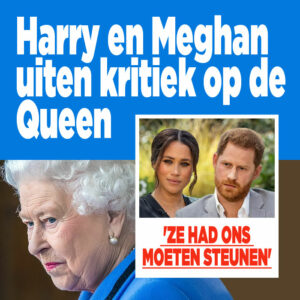 Harry en Meghan uiten kritiek op de Queen