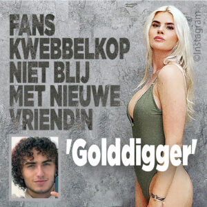 Fans Kwebbelkop niet blij met nieuwe vriendin: &#8216;Golddigger&#8217;