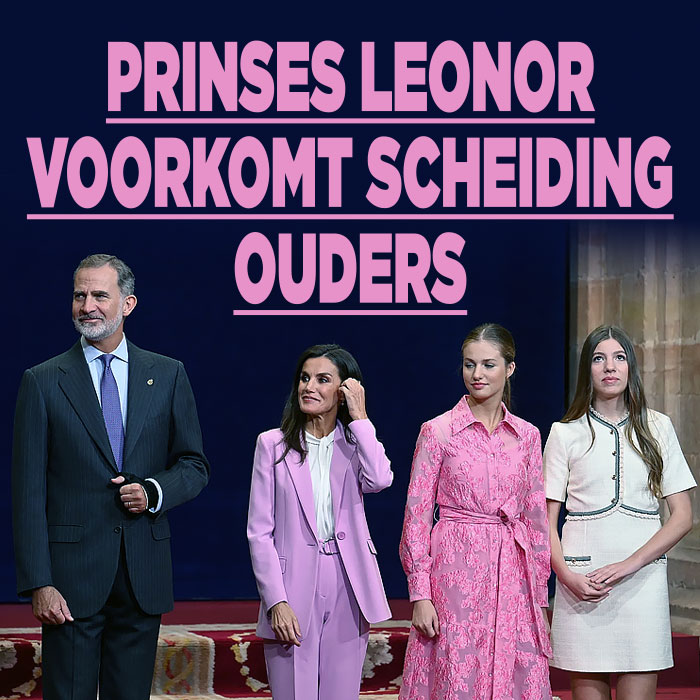 Prinses Leonor voorkomt scheiding ouders