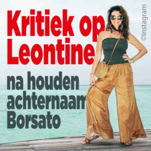 Leontine haalt keihard uit na kritiek om achternaam