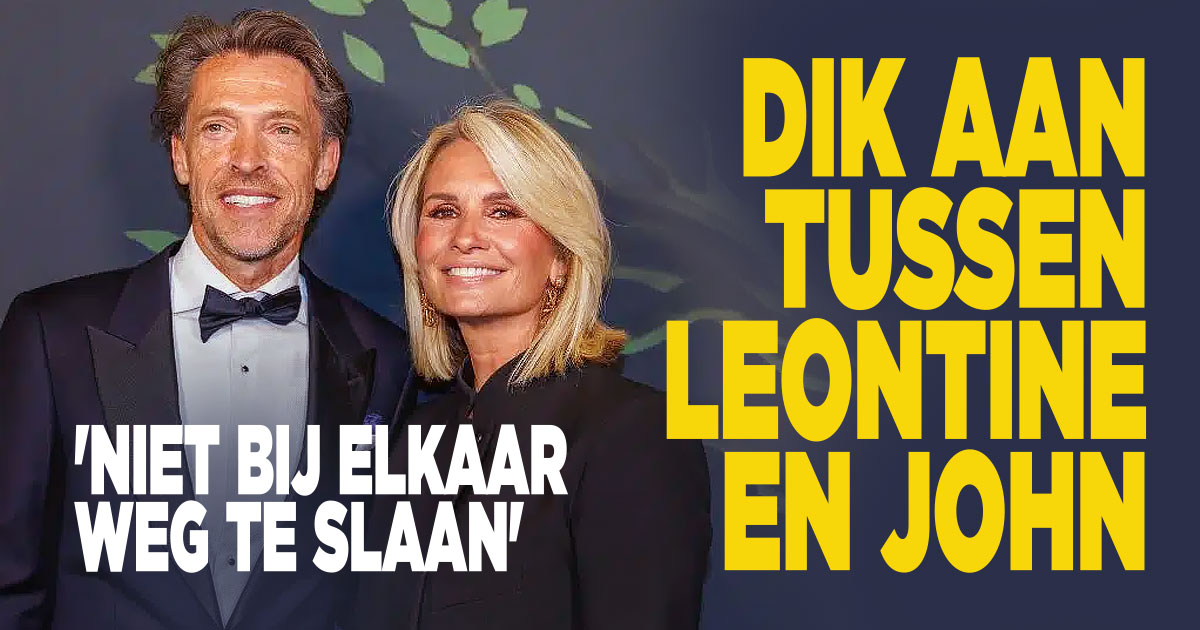 Dik aan tussen Leontine en John