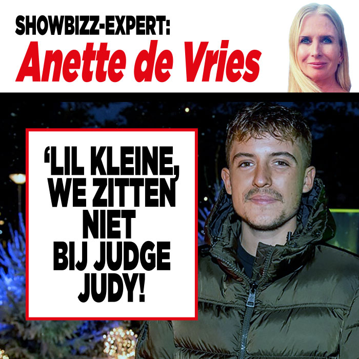 Showbizz-expert Anette de Vries: ‘Lil Kleine, we zitten niet bij Judge Judy!’  