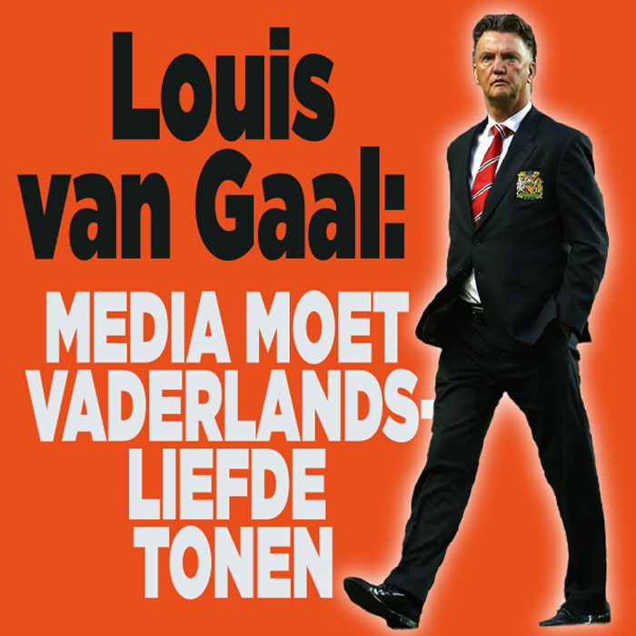 Louis van Gaal is niet blij met media|Van Gaal