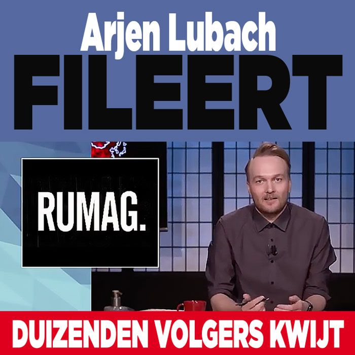 Lubach fileert RUMAG. Duizenden volgers kwijt