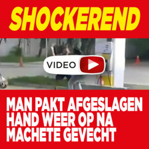 SHOCKEREND: Man pakt afgeslagen hand weer op na machete gevecht