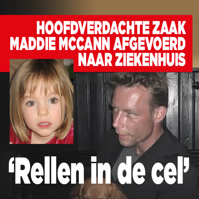 Hoofdverdachte zaak Maddie McCann opgenomen in ziekenhuis na aanval