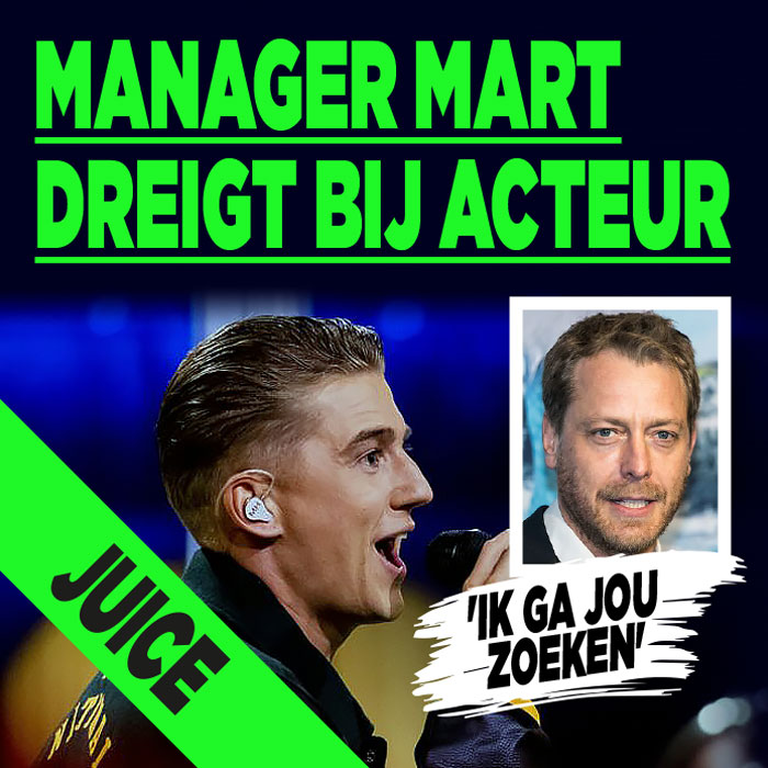 Manager Mart Hoogkamer bedreigd acteur|