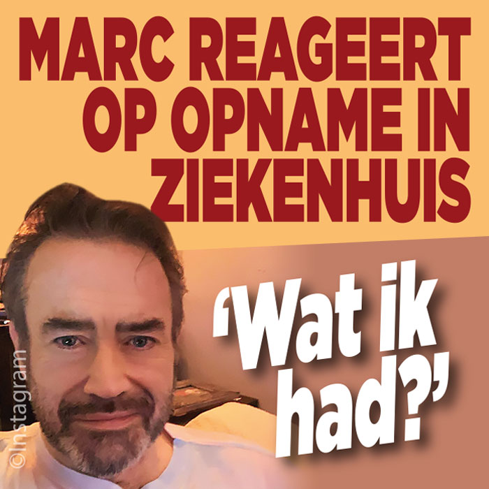 Marc van der Linden reageert op ziekenhuisopname