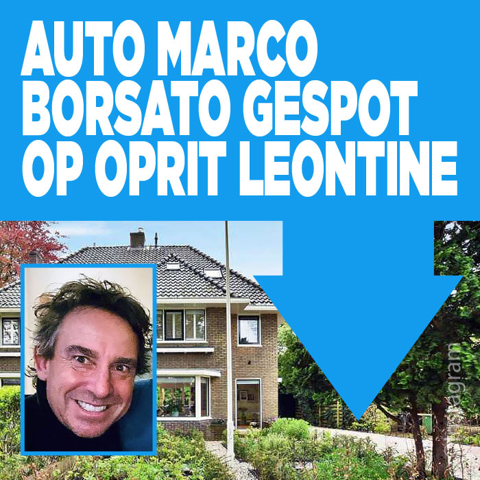 Auto Marco Borsato gespot op oprit Leontine