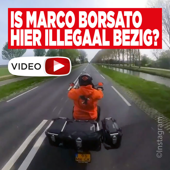 Borsato is een gevaar op de weg