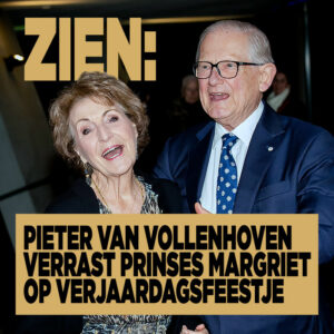 ZIEN: Pieter van Vollenhoven verrast prinses Margriet op verjaardagsfeestje