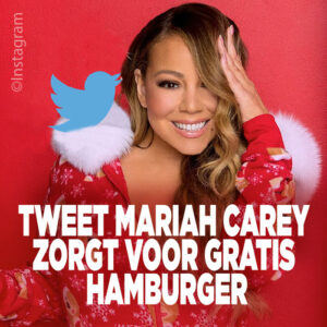 Tweet Mariah Carey zorgt voor gratis hamburger