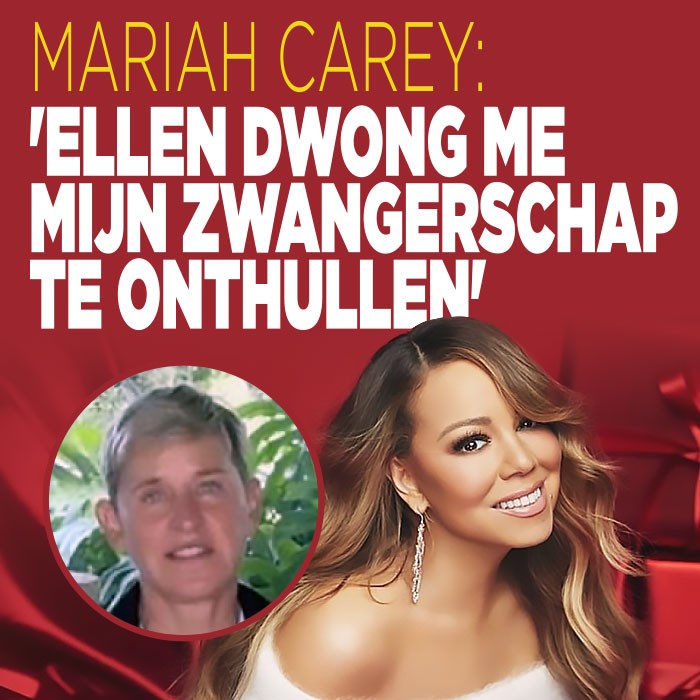 Mariah Carey: ‘Ik moest van Ellen mijn geheime zwangerschap prijsgeven’