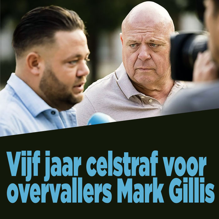 Vijf jaar celstraf voor overvallers Mark Gillis