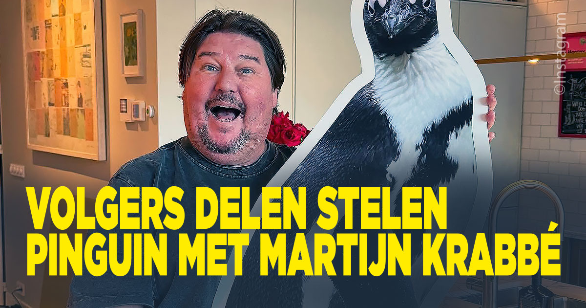 Volgers delen stelen pinguin met Martijn