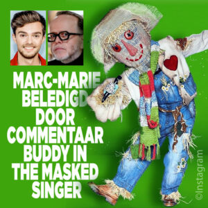 Marc-Marie beledigd door commentaar Buddy in The Masked Singer