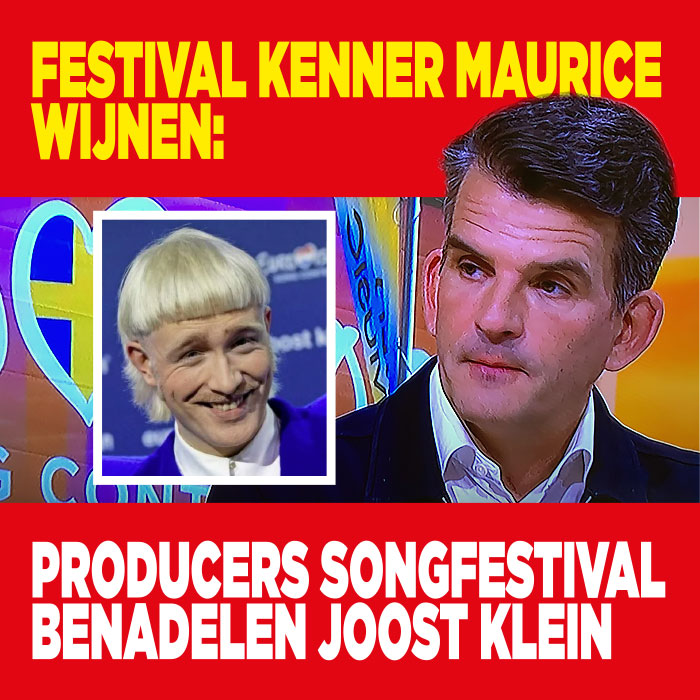 Joost Klein zwaar benadeelt door producers Songfestival
