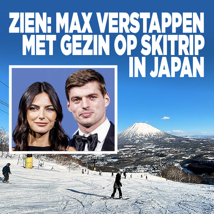 ZIEN: Max Verstappen met gezin op skitrip in Japan