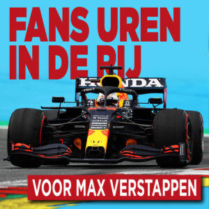 Fans uren in de rij voor Max Verstappen
