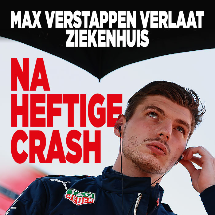 Max Verstappen verlaat ziekenhuis na heftige crash