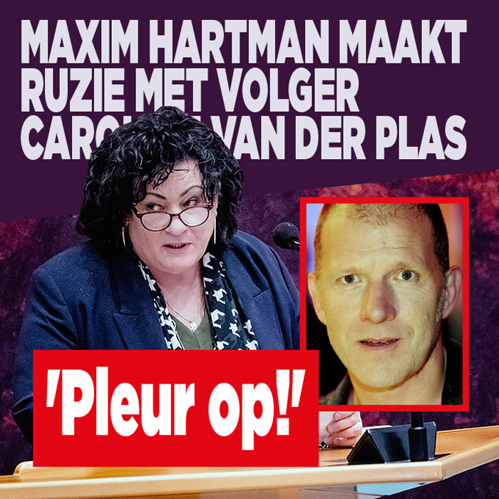 Maxim Hartman maakt ruzie met volger Caroline van der Plas: &#8216;Pleur op!&#8217;