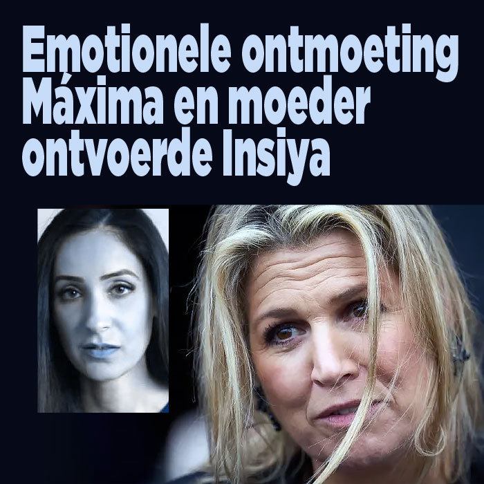 Emotionele ontmoeting Máxima en moeder ontvoerde Insiya
