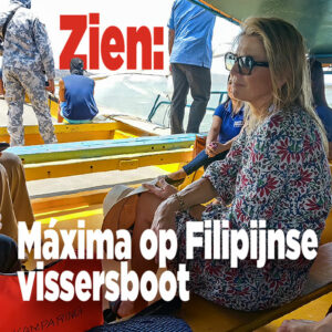 ZIEN: Máxima op Filipijnse vissersboot