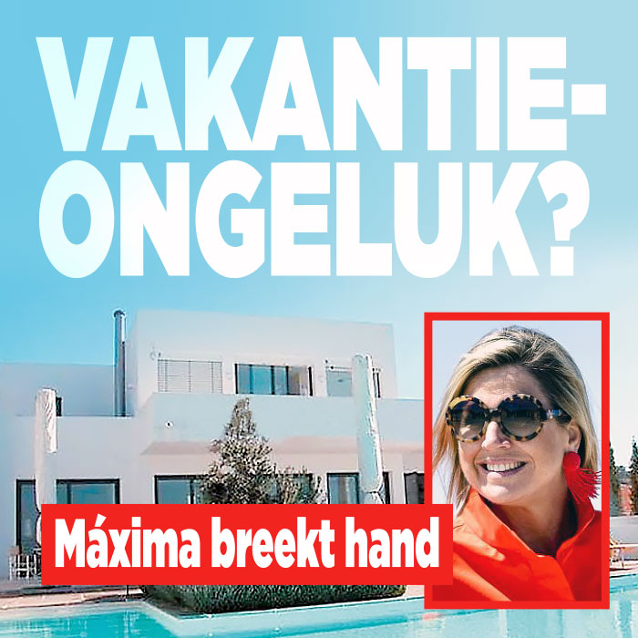 Máxima breekt hand tijdens vakantie in Griekenland|