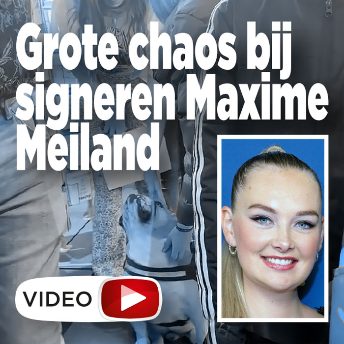 Grote chaos bij signeren Maxime Meiland