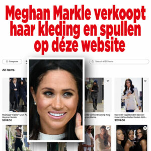 Meghan Markle verkoopt haar kleding en spullen op déze website
