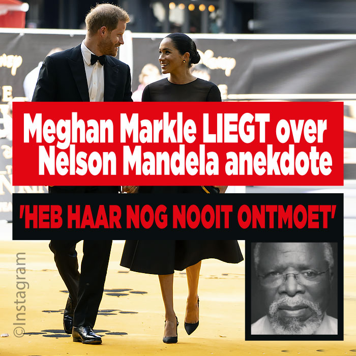 Meghan Markle LIEGT over Nelson Mandela anekdote: &#8216;Heb haar nog nooit ontmoet&#8217;